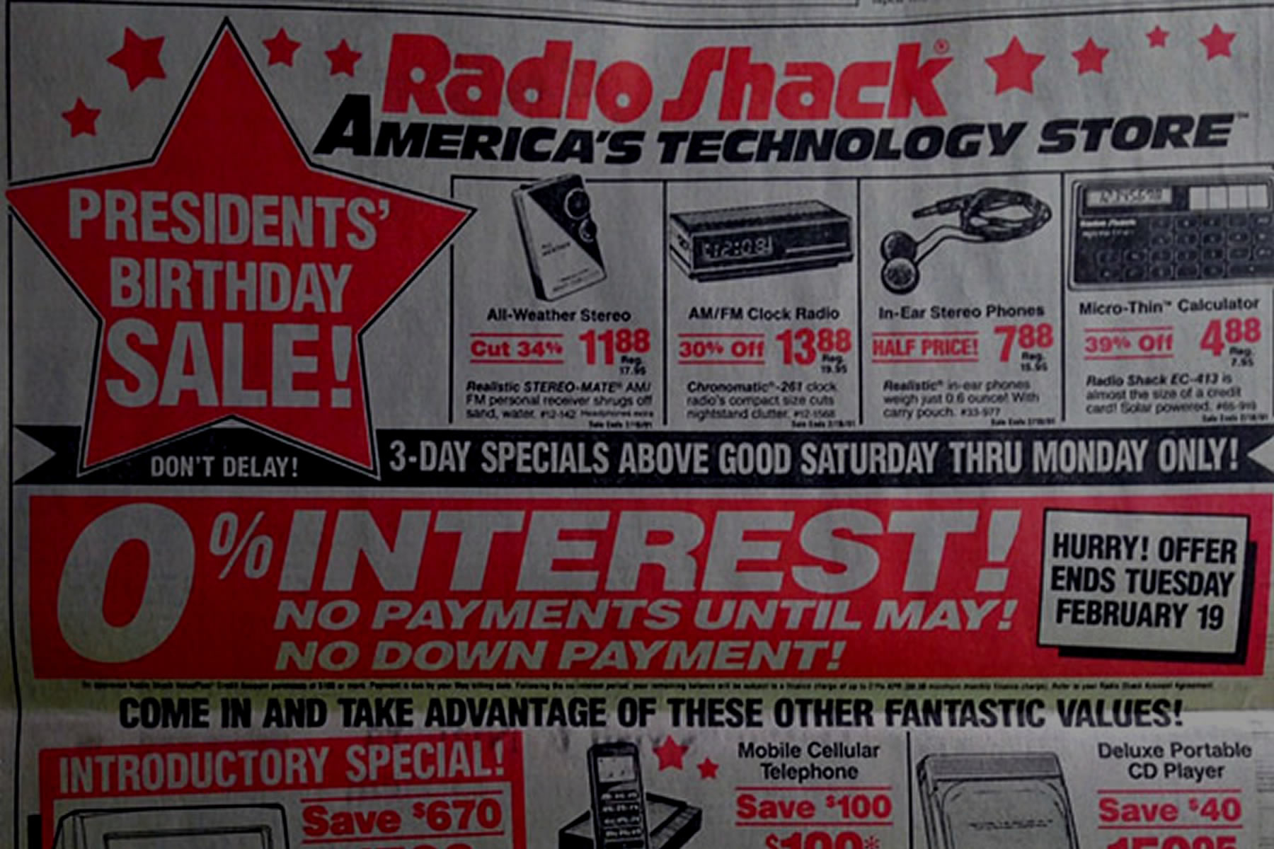 Radio Shack Advertisement